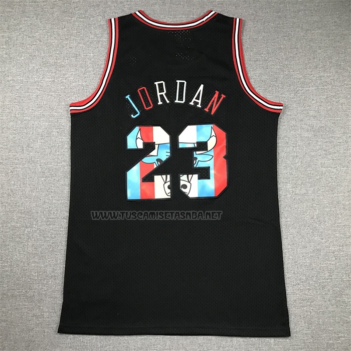 Camiseta Michael Jordan NO 23 Chicago Bulls Mitchell & Ness 1997-98 Negro2
